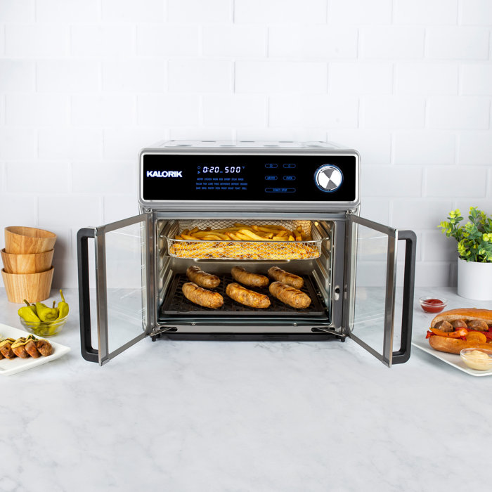 Kalorik MAXX 26 Quart Digital Air Fryer Oven Grill, Stainless Steel